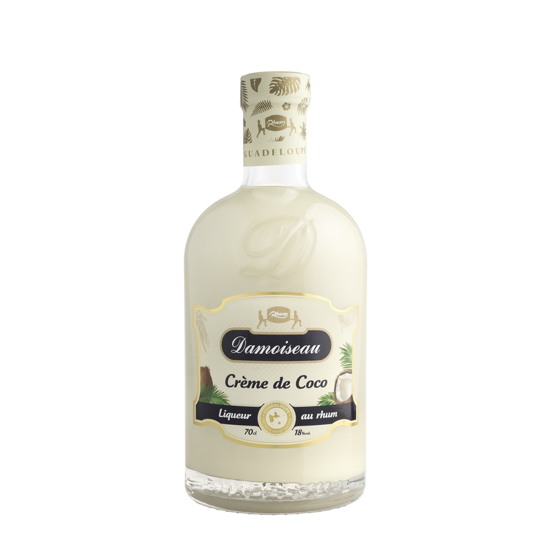 CREME DE COCO 18° 70CL AU RHUM VIEUX DAMOISEAU