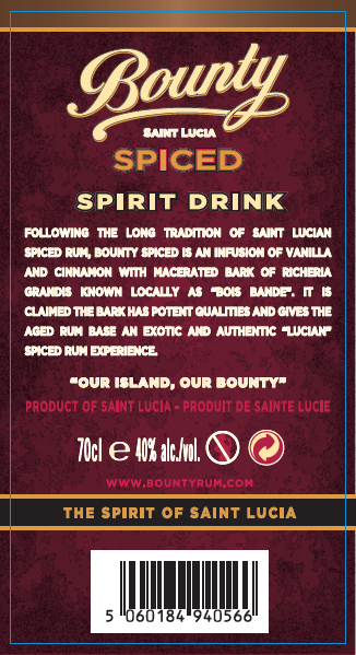 RUM 40° 70CL BOUNTY SPICED