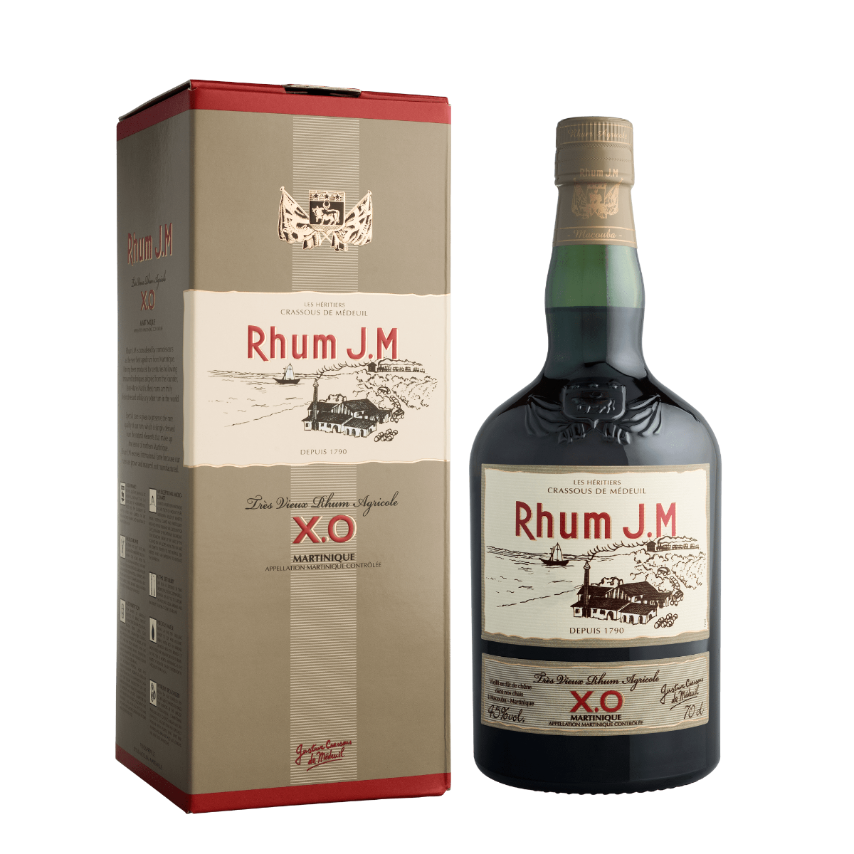 Xo Rhum Rhum JM Vieux - XO 45° 70cl – Rhums des îles